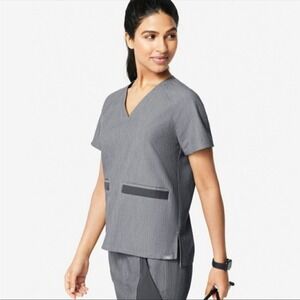 Figs Graphite Delmas Scrub Top
